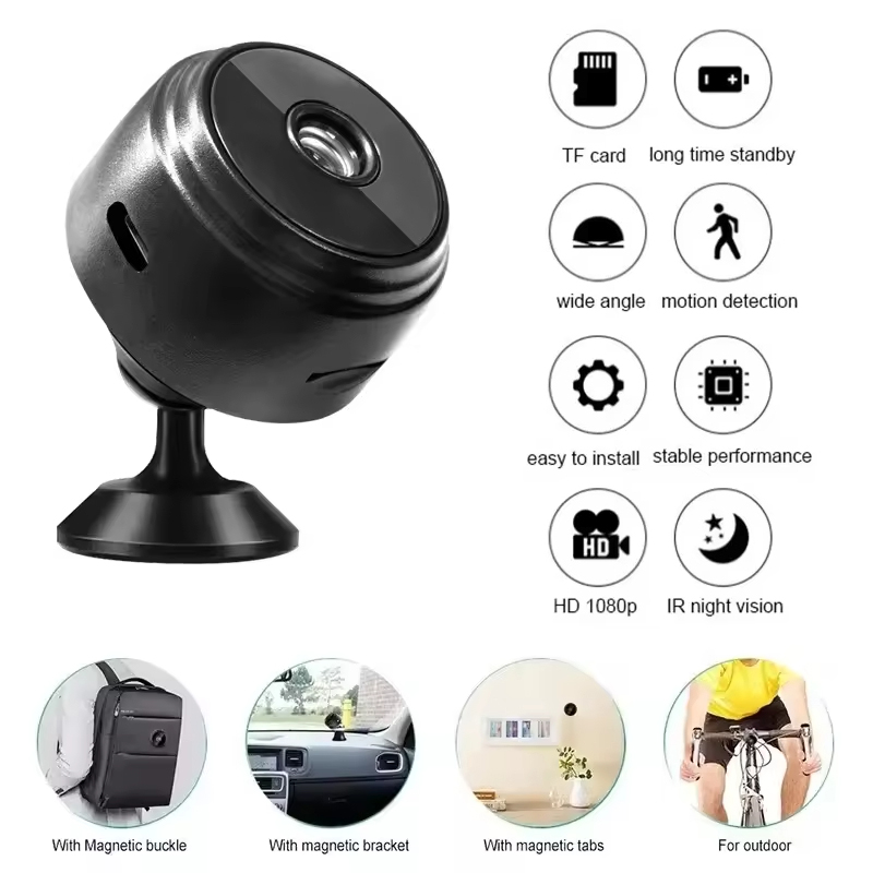 Home Security Bell - Мини-камера A9 WiFi HD 1080P для