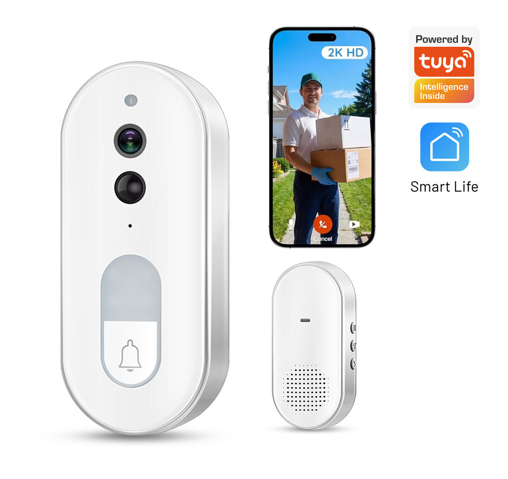 Home Security Bell - Умный видеодомофон Tuya, беспроводная уличная камера