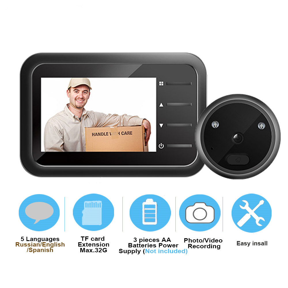 Home Security Ring Camera - Видеоглазок, дверной звонок, камера, видеоглаз, автоматическая