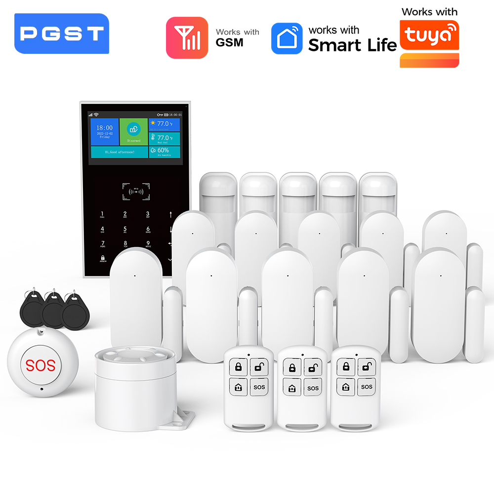 Home Security No Monthly Fee - GSM WiFi сигнализация для дома, работает