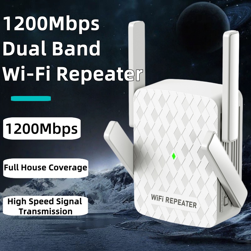 Home Security No Wifi - Беспроводной удлинитель Wi-Fi 1200 Мбит/с, повторитель