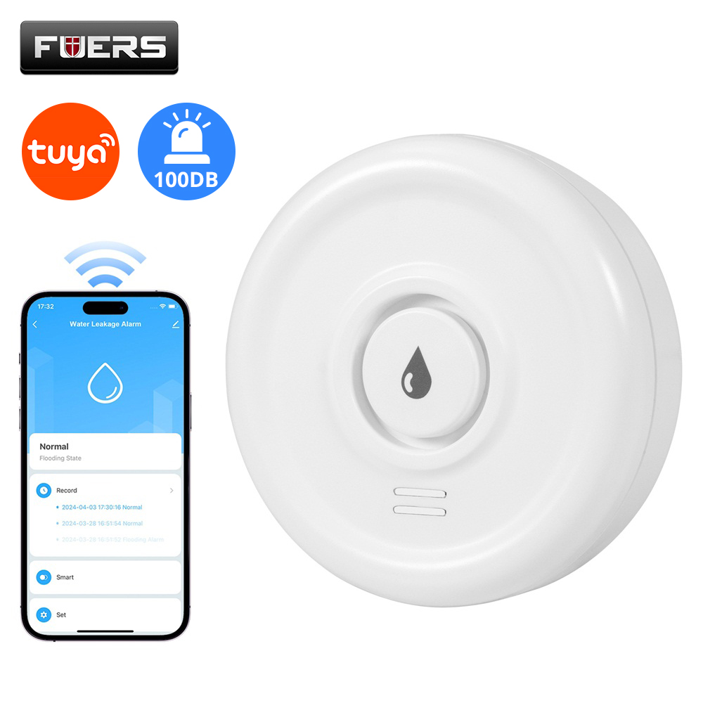 Home Security Deals - Детектор утечки воды Fuers, умная домашняя