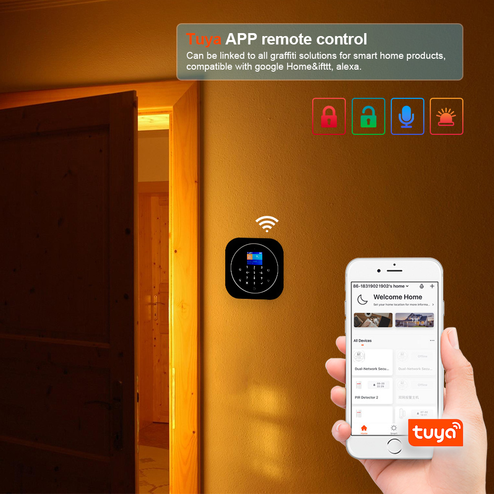 KERUI G12 2G Wi-Fi Беспроводна – обзор и цена Home Security No Wifi
