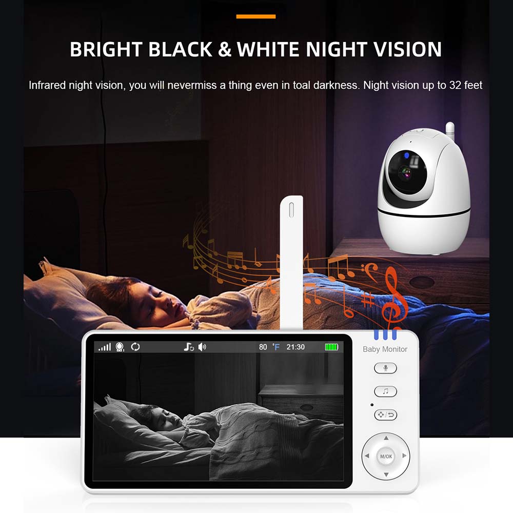 5-дюймовая видеоняня, внутренн – обзор и цена Home Security Deals