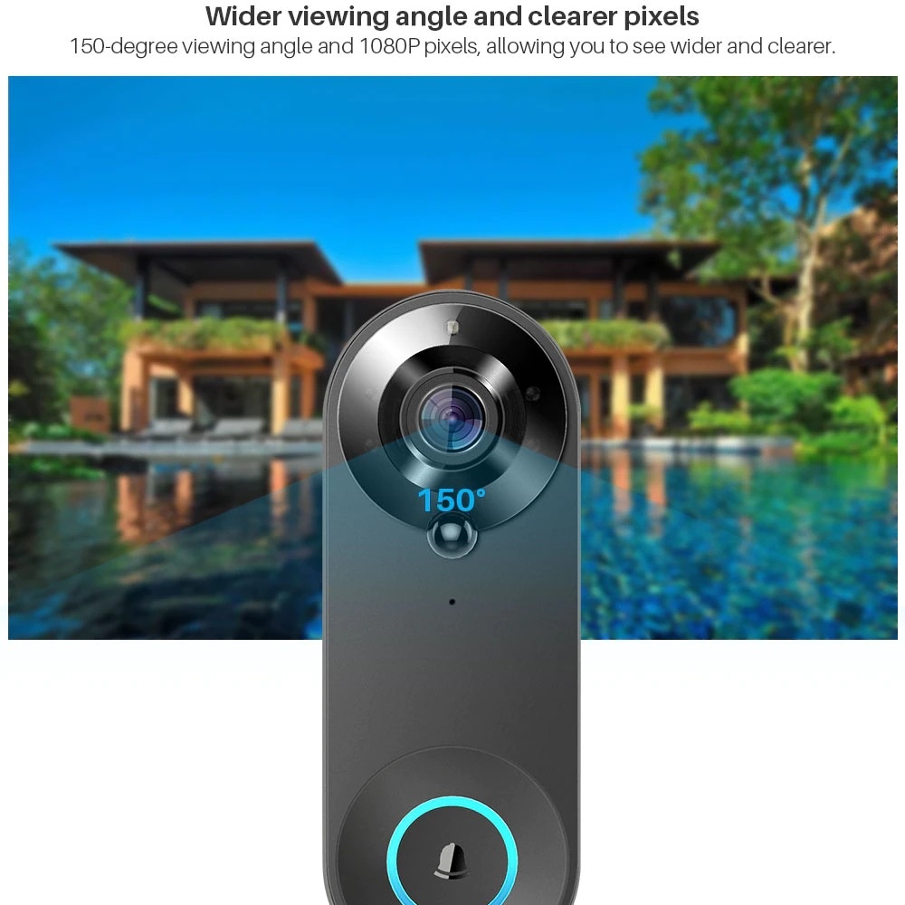 Tuya 1080P беспроводной Wi-Fi  – обзор и цена Home Security Bell