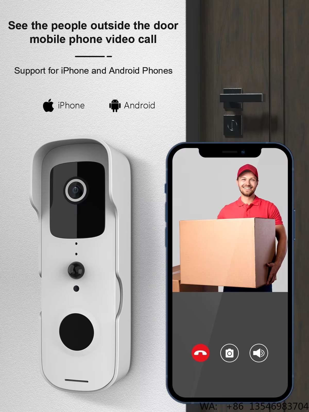 Видеодомофон VESAFE оптом: умн – обзор и цена Home Security Ring Camera