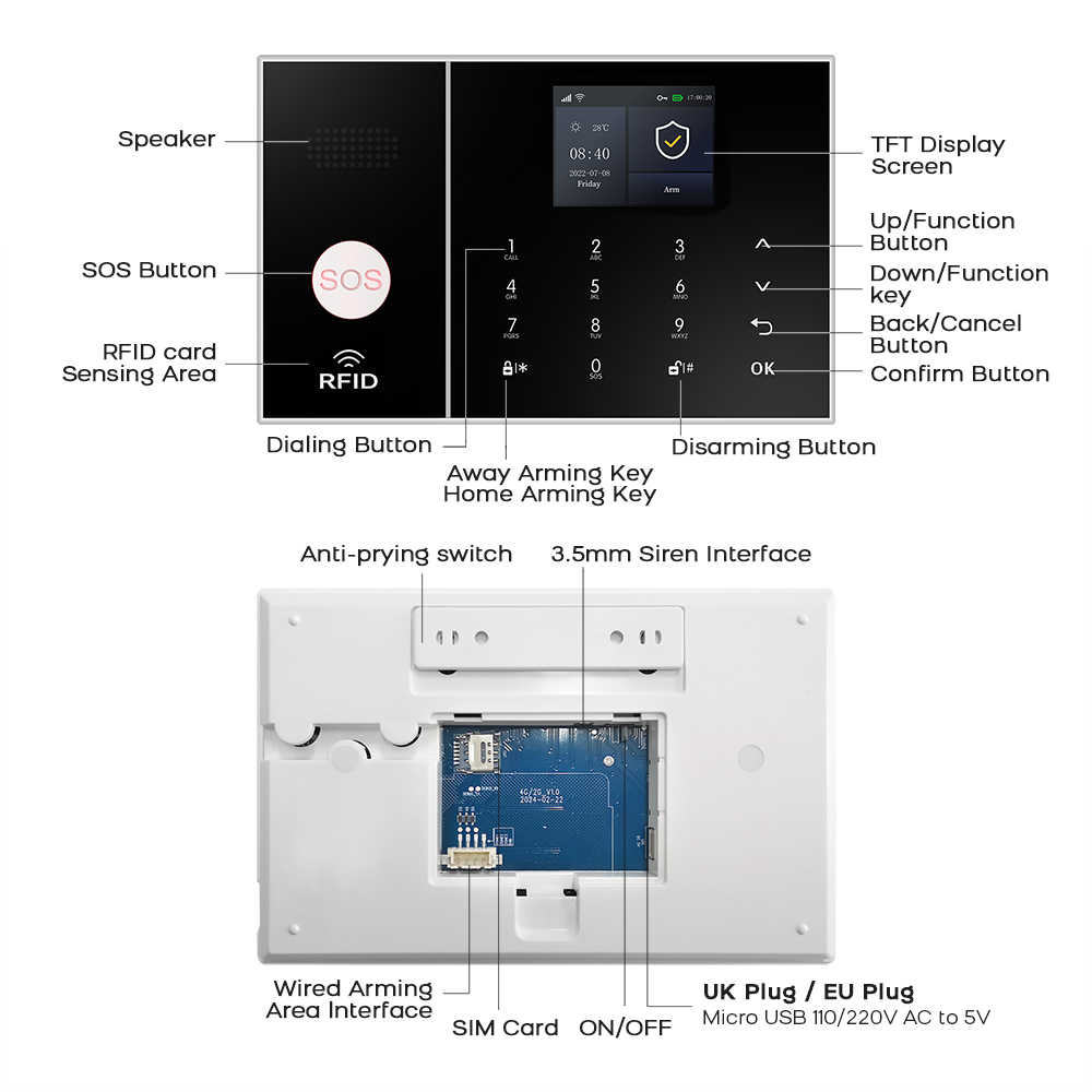 Умная система сигнализации для – обзор и цена Home Security No Monthly Fee