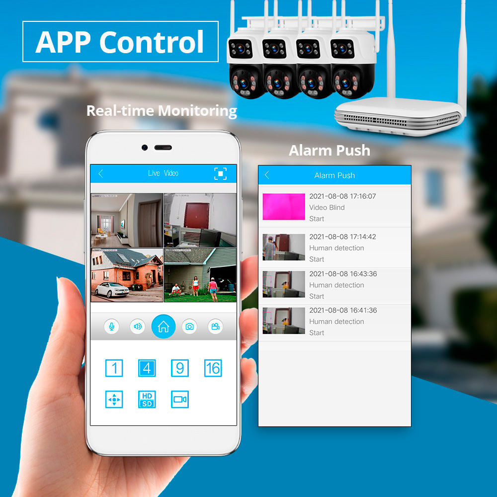 Керуи водонепроницаемый 6MP HD – обзор и цена Home Security Systems With Cameras