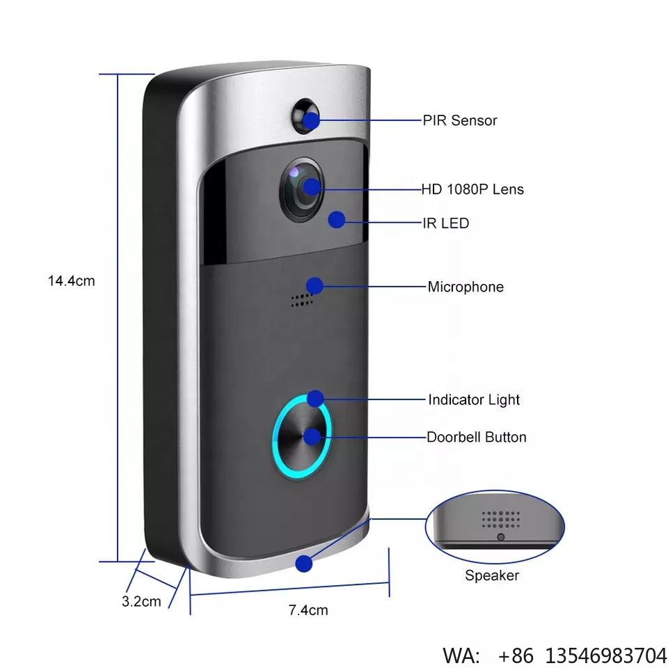 Умный видеодомофон XZJ с двуст – обзор и цена Home Security Ring Camera