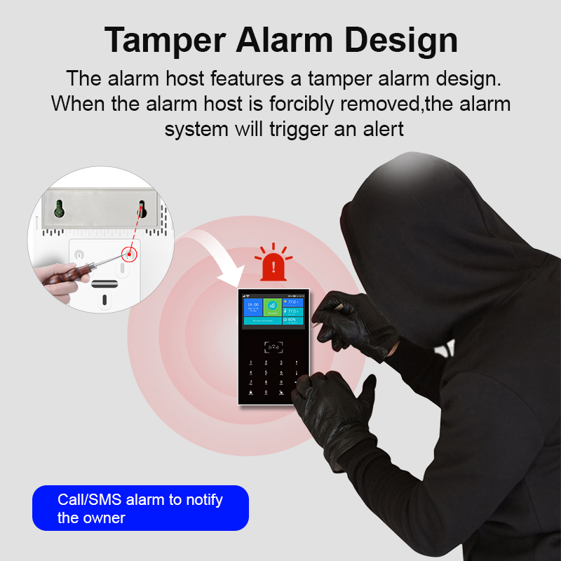 GSM WiFi сигнализация для дома – обзор и цена Home Security No Monthly Fee