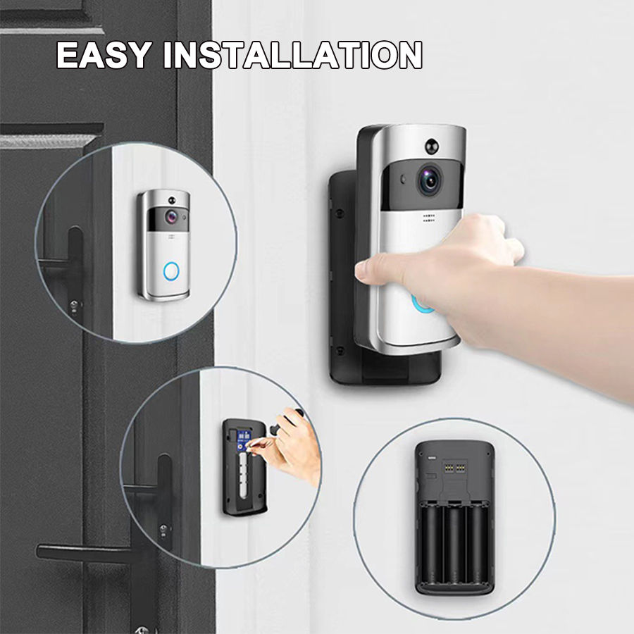 Умный Wi-Fi видеодомофон V5 с  – обзор и цена Home Security Ring Camera