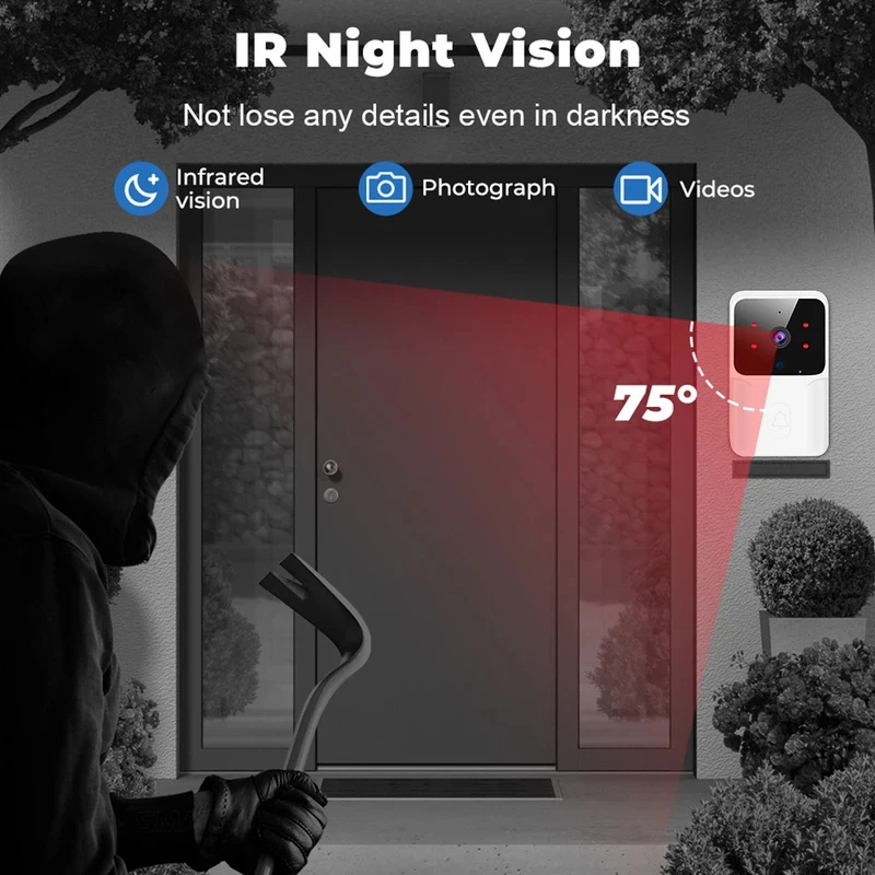 Умный Wi-Fi видеодомофон с бес – обзор и цена Home Security Bell