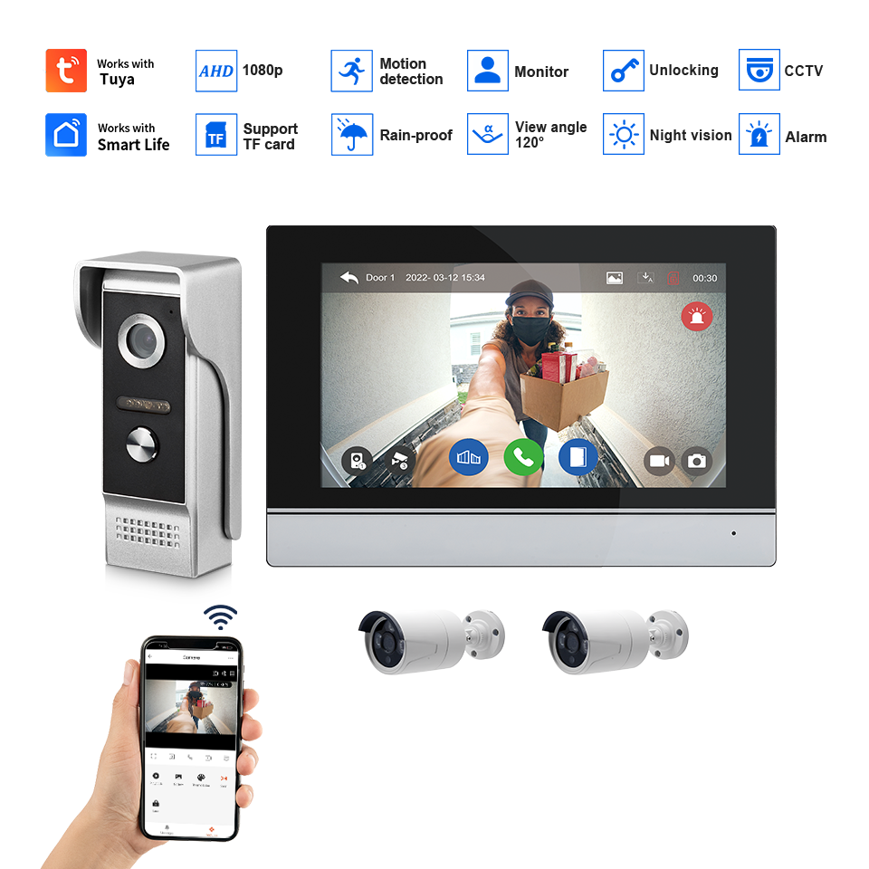 7-дюймовый IPS-экран, 2 МП, Tu – обзор и цена Home Security Adt