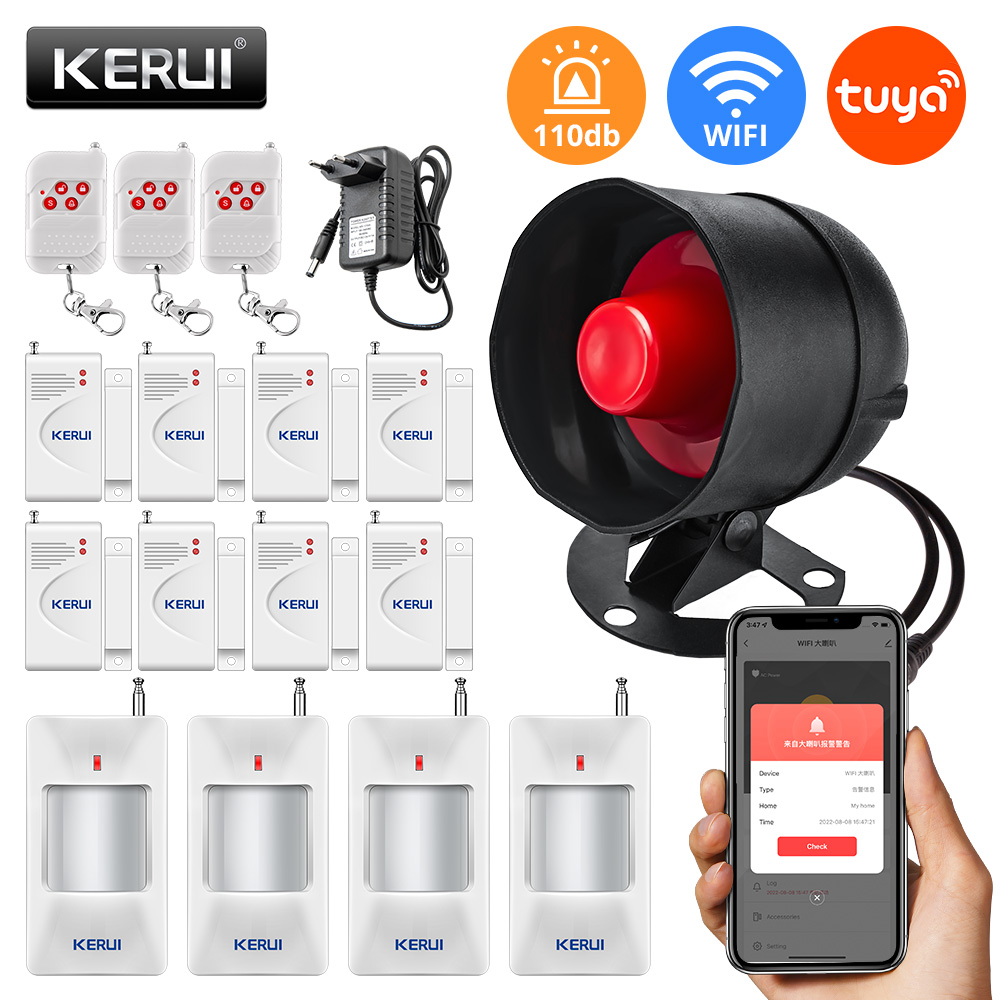 Громкий динамик KERUI Tuya с W – обзор и цена Home Security No Wifi