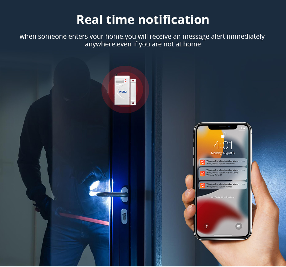 Громкий динамик KERUI Tuya с W – обзор и цена Home Security No Wifi