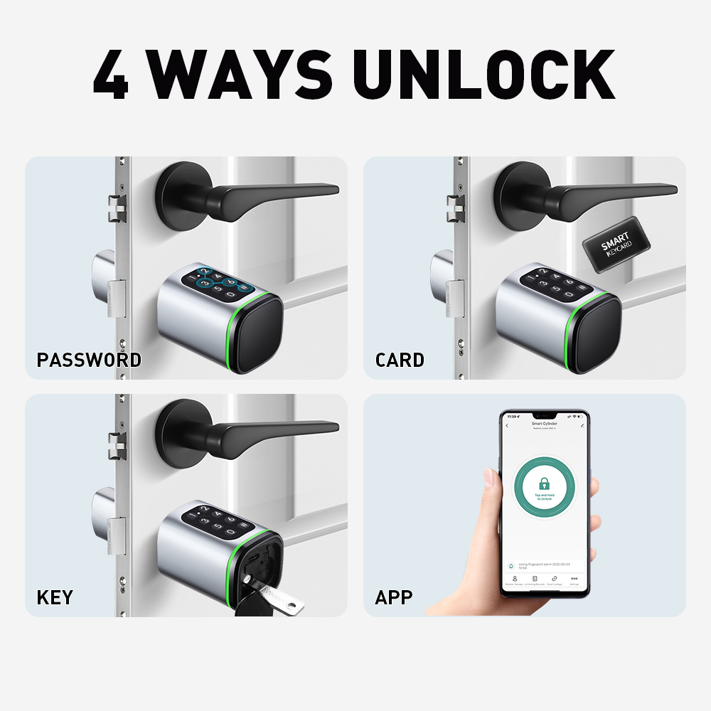 Умный цилиндрический замок Tuy – обзор и цена Home Security Deals