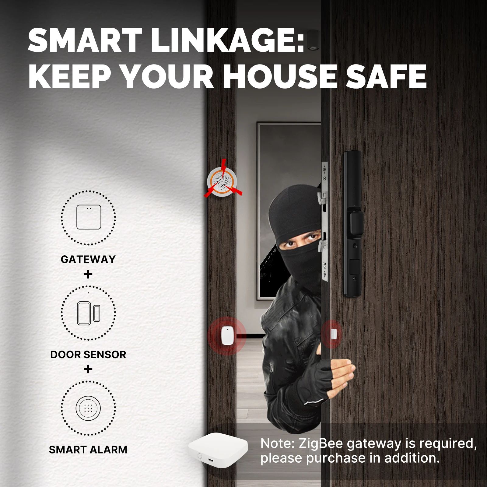 MOES Tuya ZigBee умный датчик  – обзор и цена Home Security Deals
